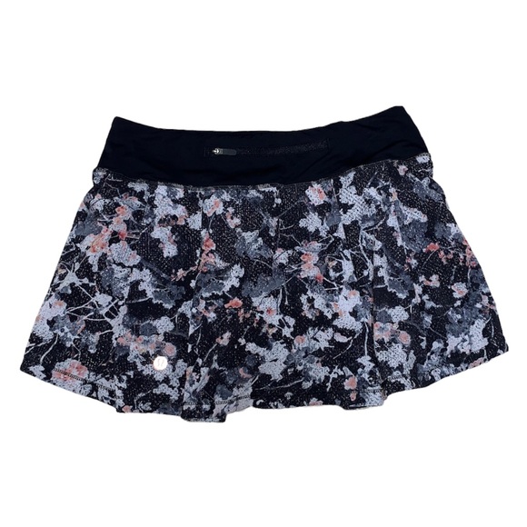 LULULEMON Spring Bloom Black Pace Rival Skort 4 - Picture 7 of 16